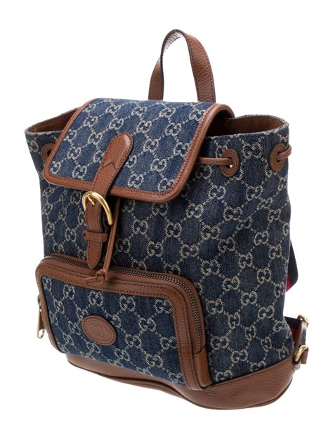 gucci denim backpack